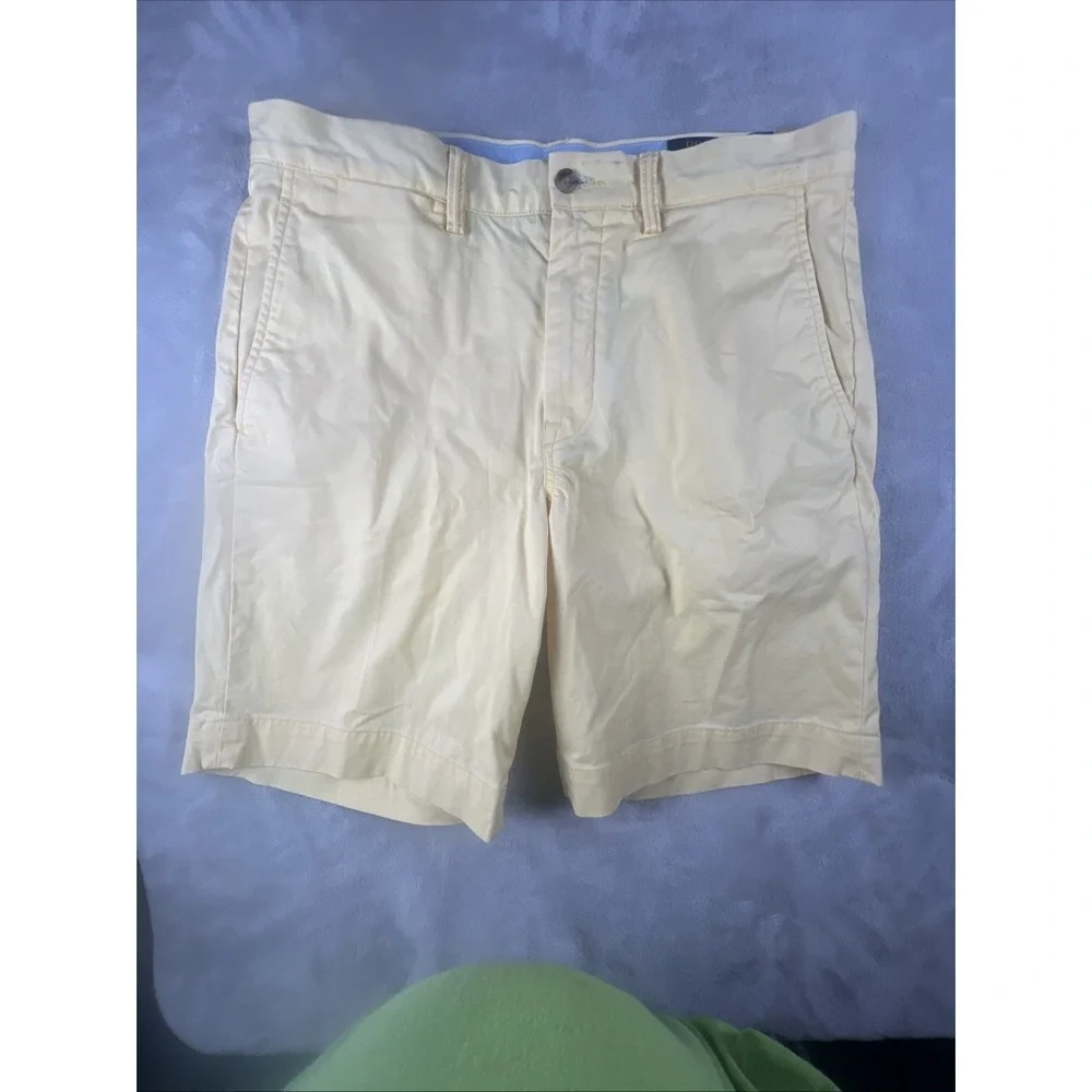 Polo Ralph Lauren Yellow Stretch Classic Fit Cotton Blend Mens Chino Size 33
